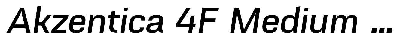 Akzentica 4F Medium Italic